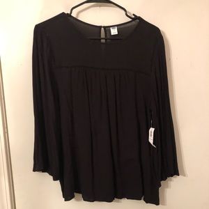 Black Old Navy blouse.